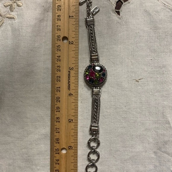 GS vintage Rhinestone Bracelet 7 1/2” - Picture 4 of 5